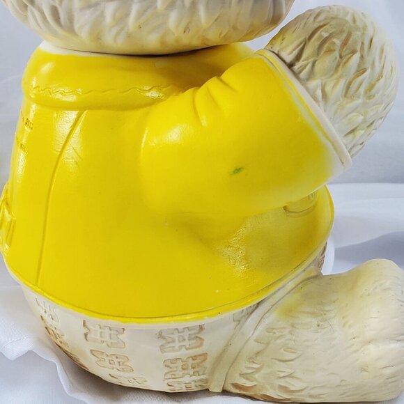 VTG 1962 Rubber Bear w/Fur Ears Edward Mobley The Arrow Rubber Co. No Squeaking - Picture 12 of 16